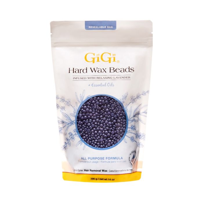 GiGi Hard Wax Beads Infused with Relaxing Lavender, 14 oz
