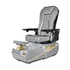 T-SPA Vekron Silver Pedicure Chair | Carbon Fiber & Heat Massage