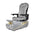 T-SPA Vekron Silver Pedicure Chair | Carbon Fiber & Heat Massage