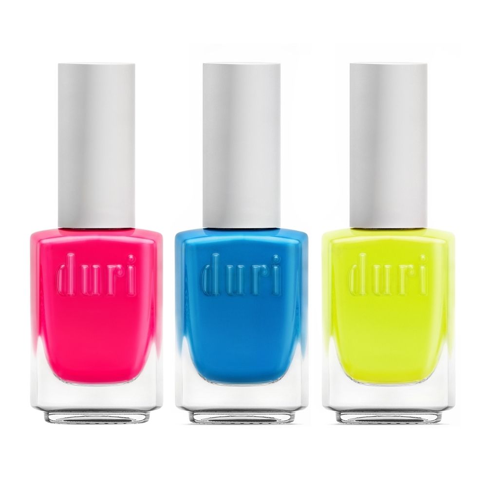Duri - Hot Neons, Pink Blue Yellow, 3 Piece Gift Set