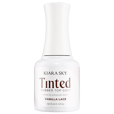 Kiara Sky - Gel Polish - Tinted Rubber Top Coat - Vanilla Lace 0.5 oz - #KSTRVL