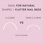 Kiara Sky -  Non C-Curve Nail Tips XXL - Square Natural