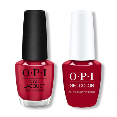 OPI - Gel & Lacquer Combo - Color So Hot It Berns