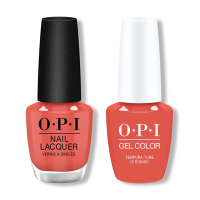OPI - Gel & Lacquer Combo - Tempura-ture is Rising!
