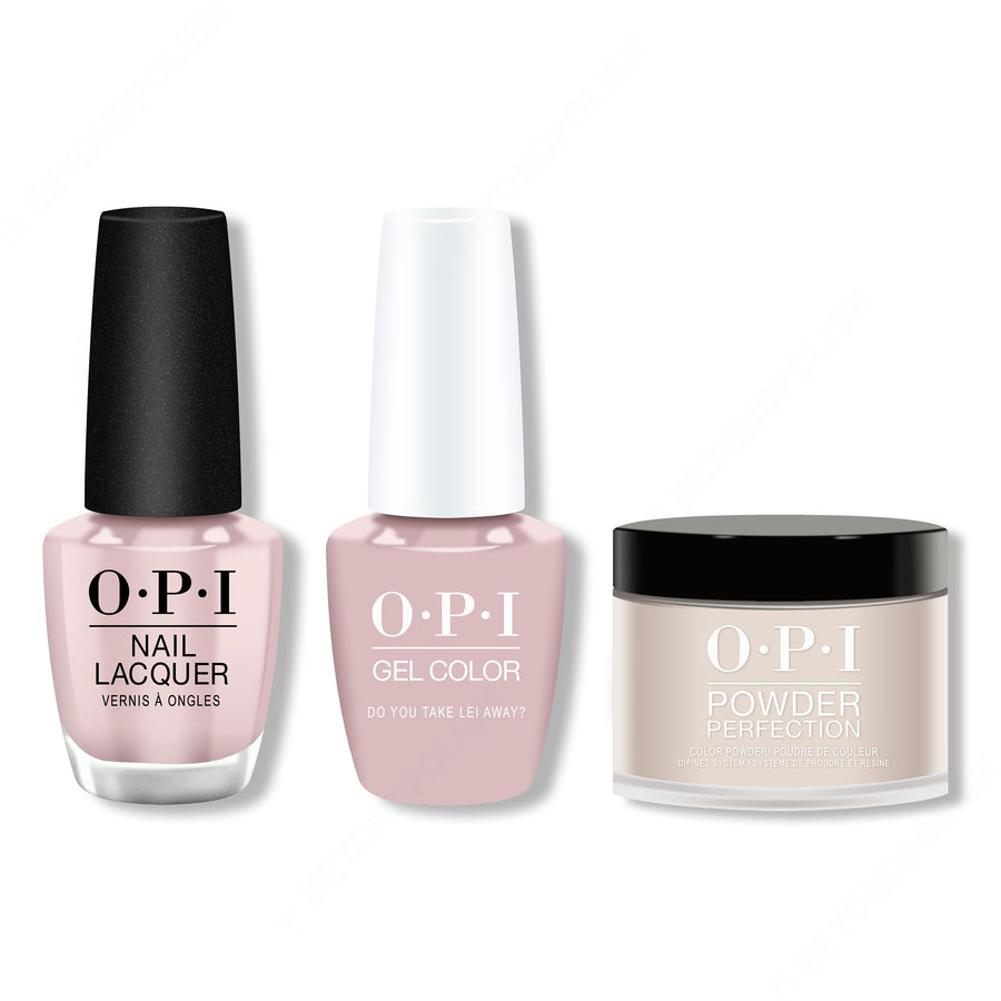 OPI - Gel, Lacquer & Dip Combo - Do you take Lei Away?