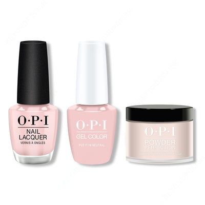 OPI - Gel, Lacquer & Dip Combo - Put it in Neutral