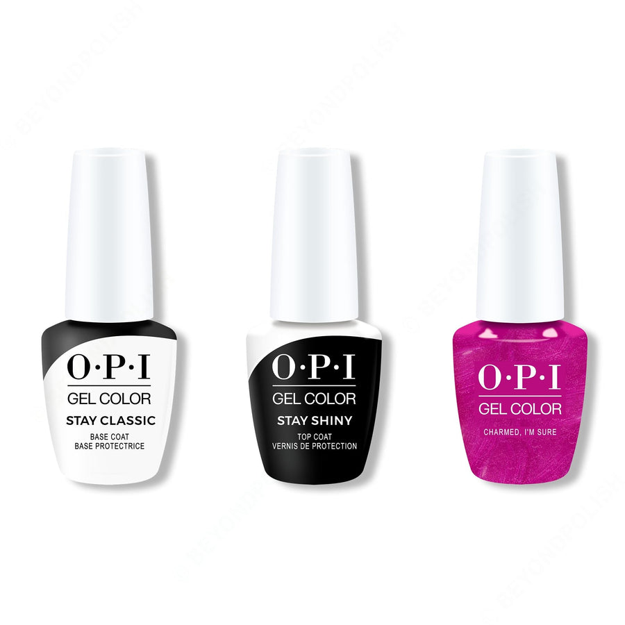 OPI - GelColor Combo - Stay Classic Base, Shiny Top & Charmed, I'm Sure