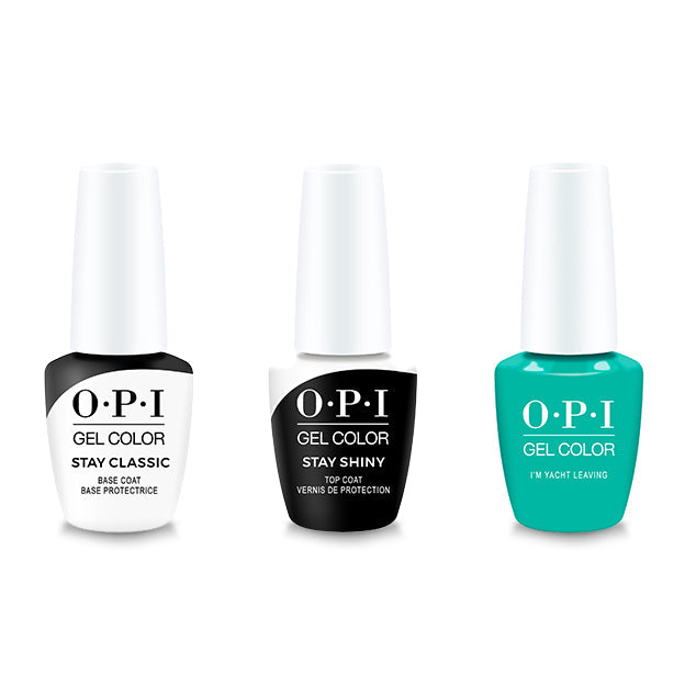 OPI - GelColor Combo - Stay Classic Base, Shiny Top & I'm Yacht Leaving