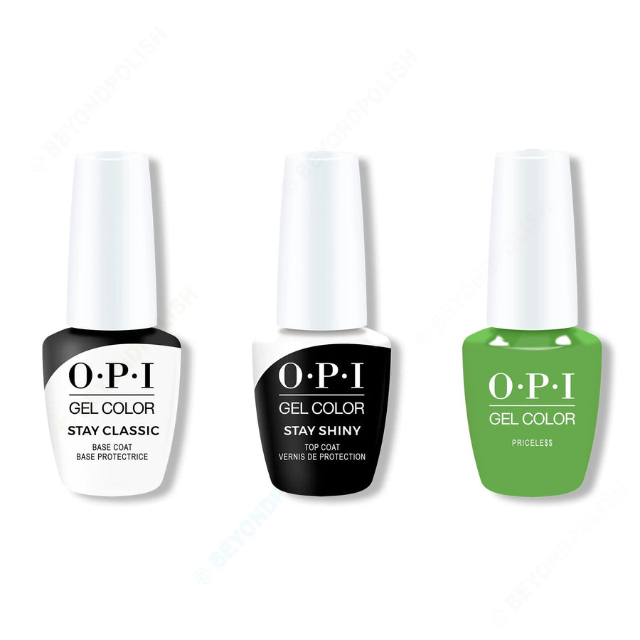 OPI - GelColor Combo - Stay Classic Base, Shiny Top & Pricele$$