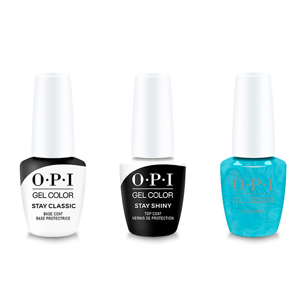 OPI - GelColor Combo - Stay Classic Base, Shiny Top & Surf Naked
