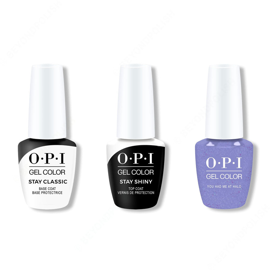 OPI - GelColor Combo - Stay Classic Base, Shiny Top & You Had Me at Halo