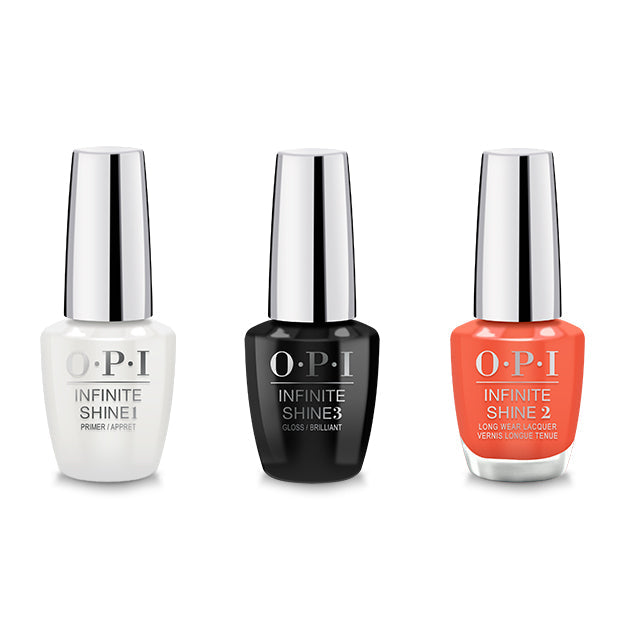 OPI - Infinite Shine Combo - Base, Top & Flex On The Beach