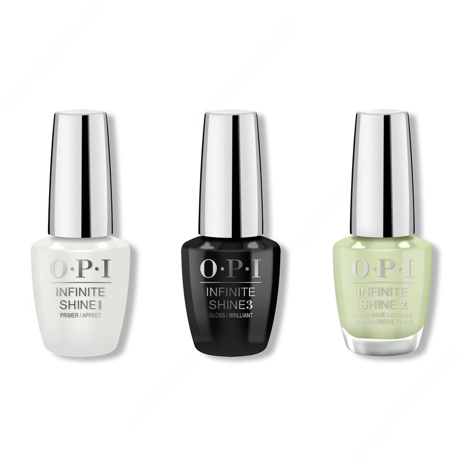 OPI - Infinite Shine Combo - Base, Top & The Pass is Always Greener