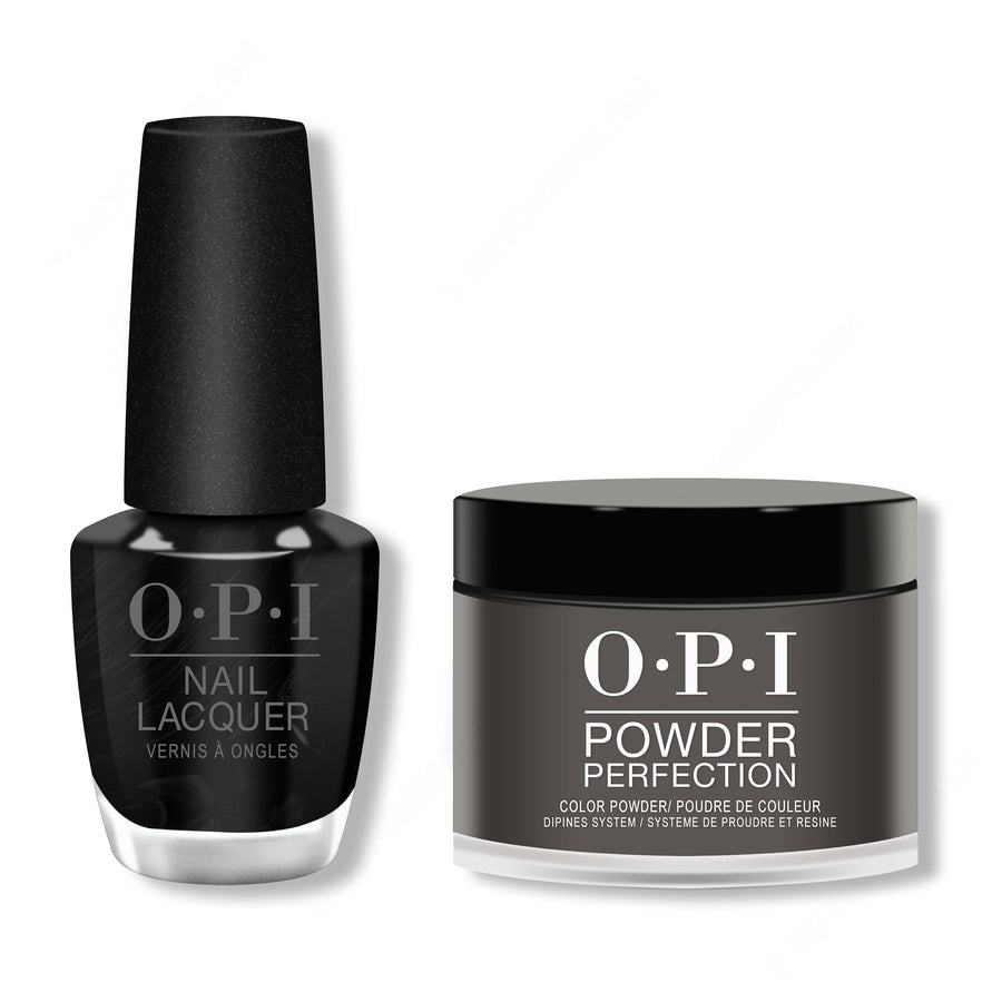OPI - Lacquer & Dip Combo - Black Onyx