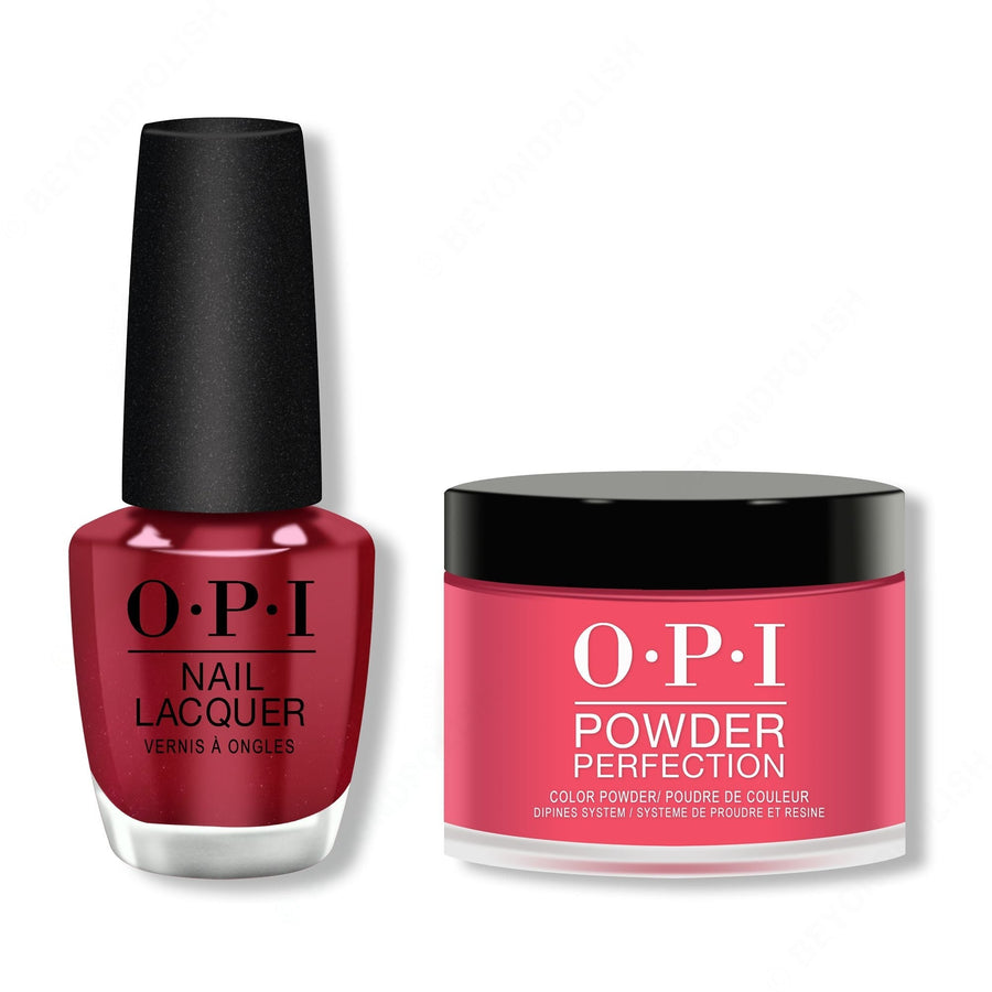 OPI - Lacquer & Dip Combo - OPI Red