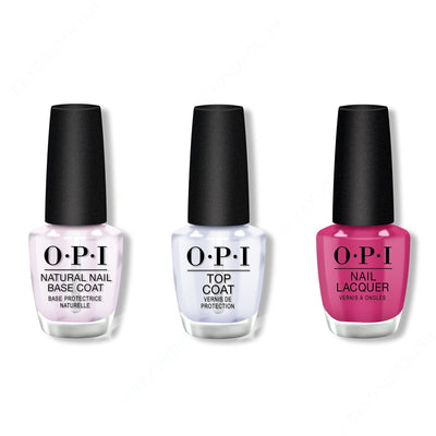OPI - Nail Lacquer Combo - Base, Top & 7th & Flower
