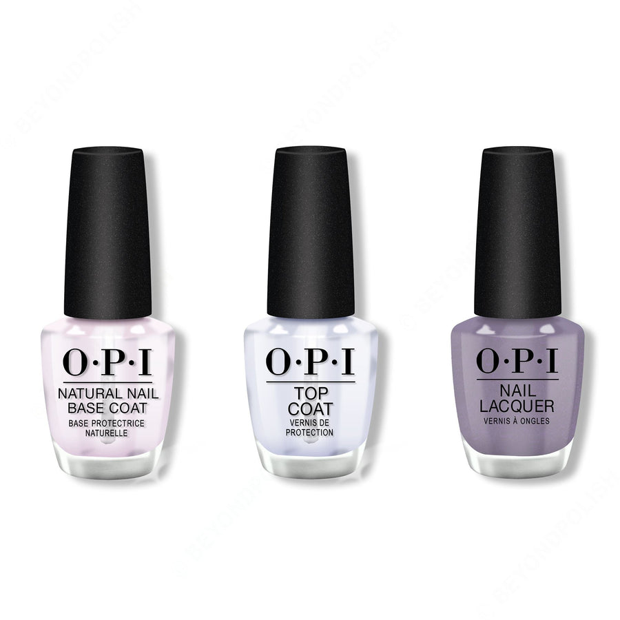 OPI - Nail Lacquer Combo - Base, Top & Addio Bad Nails, Ciao Great Nails 0.5 oz - #NLMI10