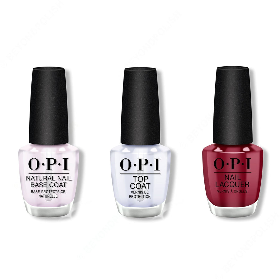 OPI - Nail Lacquer Combo - Base, Top & Amore at the Grand Canal 0.5 oz - #NLV29