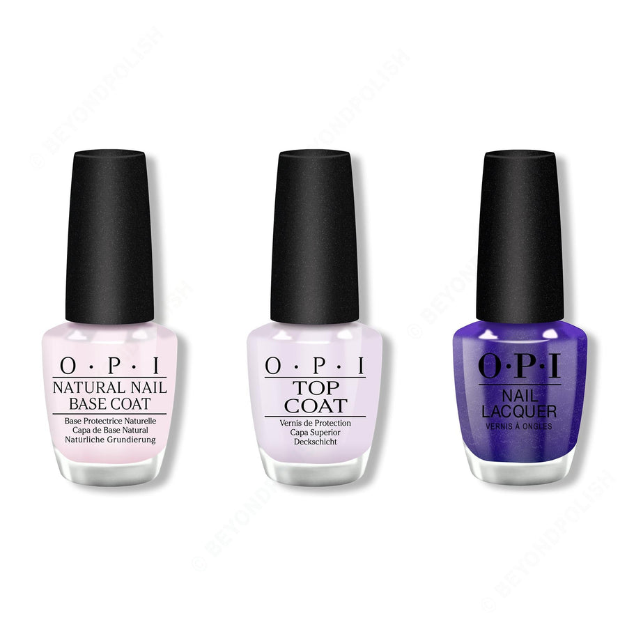 OPI - Nail Lacquer Combo - Base, Top & Aquarius Renegade