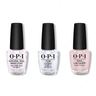 OPI - Nail Lacquer Combo - Base, Top & Baby, Take a Vow 0.5 oz - #NLSH1
