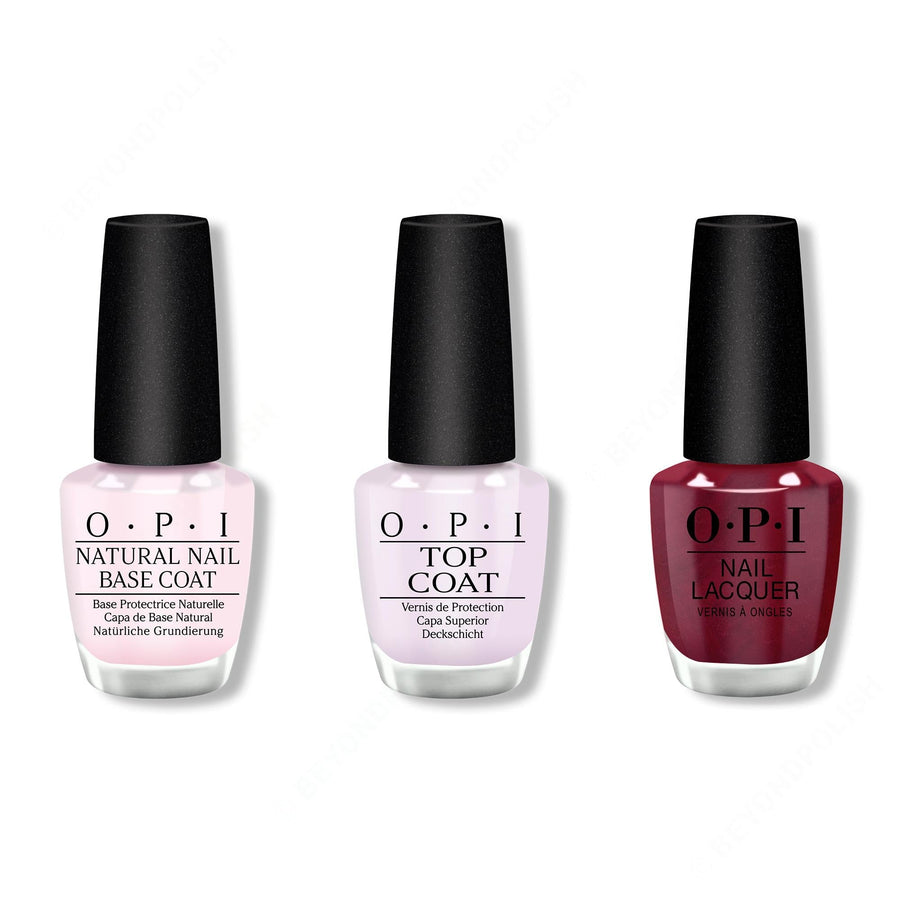 OPI - Nail Lacquer Combo - Base, Top & Big Sagittarius Energy