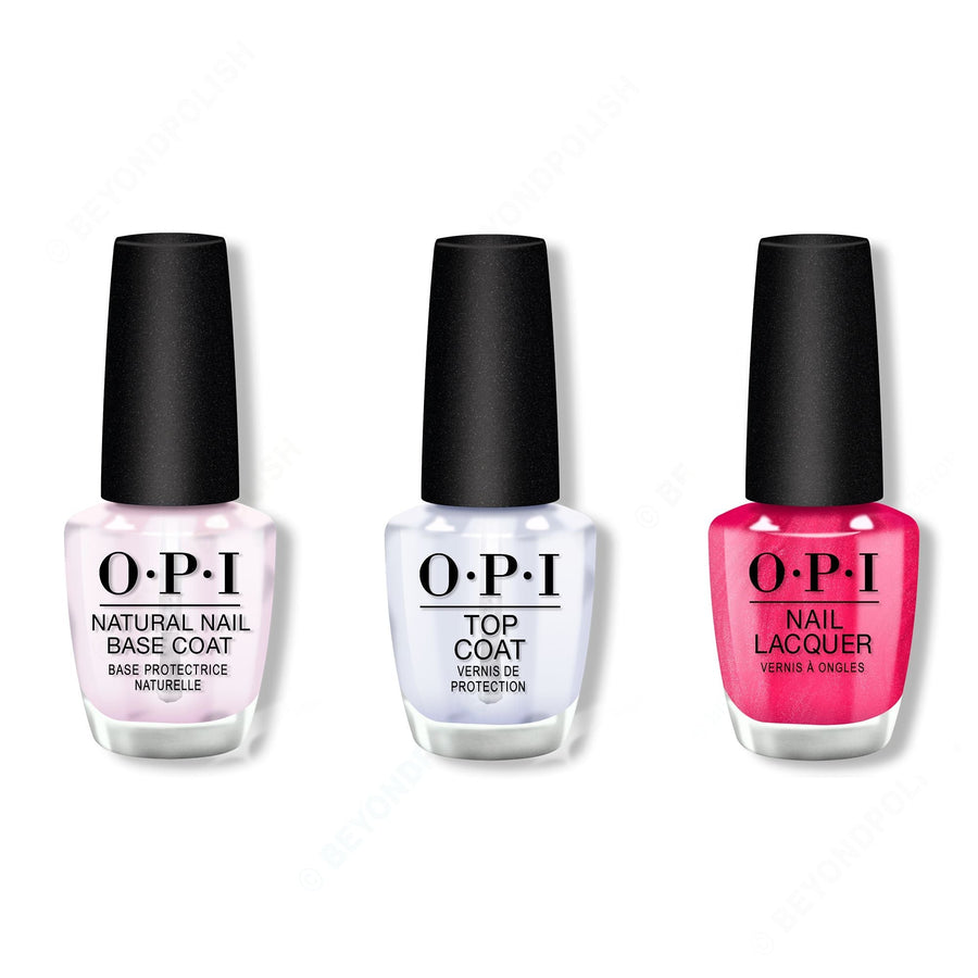 OPI - Nail Lacquer Combo - Base, Top & Blame the Mistletoe