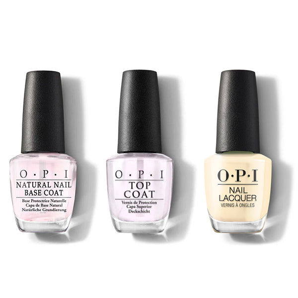 OPI - Nail Lacquer Combo - Base, Top & Blinded By The Ring Light