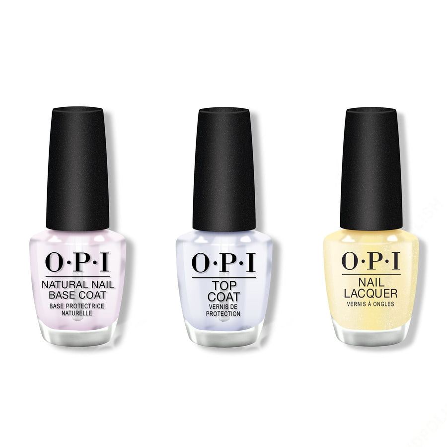 OPI - Nail Lacquer Combo - Base, Top & Buttafly