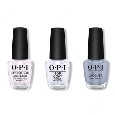 OPI - Nail Lacquer Combo - Base, Top & Check Out the Old Geysirs 0.5 oz - #NLI60