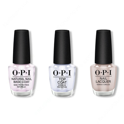 OPI - Nail Lacquer Combo - Base, Top & Coconuts Over OPI 0.5 oz - #NLF89