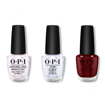 OPI - Nail Lacquer Combo - Base, Top & Como se Llama? 0.5 oz - #NLP40