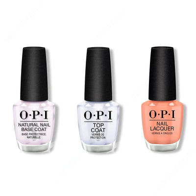 OPI - Nail Lacquer Combo - Base, Top & Coral-ing Your Spirit Animal 0.5 oz - #NLM88