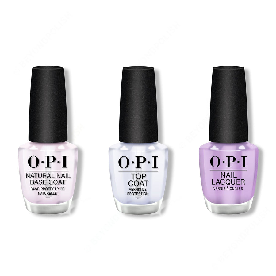 OPI - Nail Lacquer Combo - Base, Top & Do You Lilac It? 0.5 oz - #NLB29