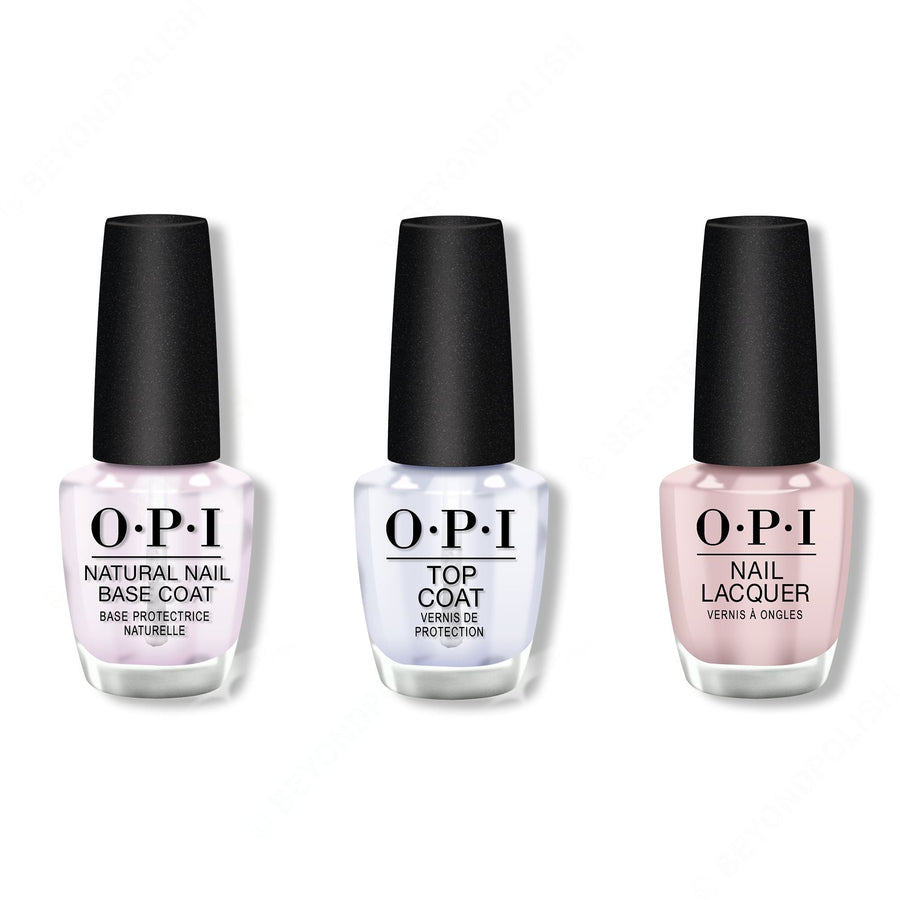 OPI - Nail Lacquer Combo - Base, Top & Do You Take Lei Away? 0.5 oz - #NLH67