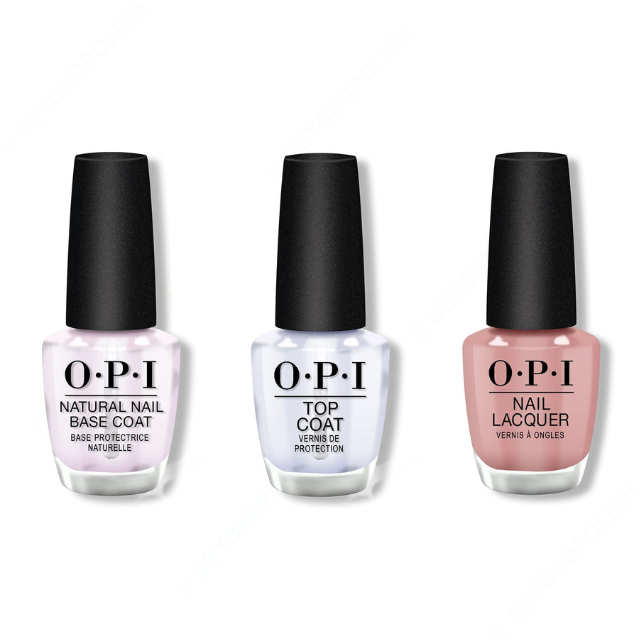 OPI - Nail Lacquer Combo - Base, Top & Dulce de Leche 0.5 oz - #NLA15