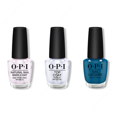 OPI - Nail Lacquer Combo - Base, Top & Duomo Days, Isola Nights 0.5 oz - #GCMI06