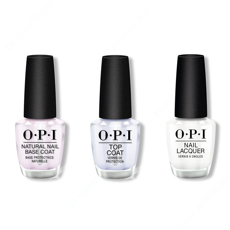 OPI - Nail Lacquer Combo - Base, Top & Funny Bunny 0.5 oz - #NLH22