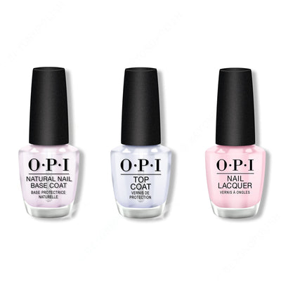 OPI - Nail Lacquer Combo - Base, Top & Getting Nadi On My Honeymoon 0.5 oz - #NLF82
