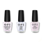 OPI - Nail Lacquer Combo - Base, Top & Glazed N' Amused