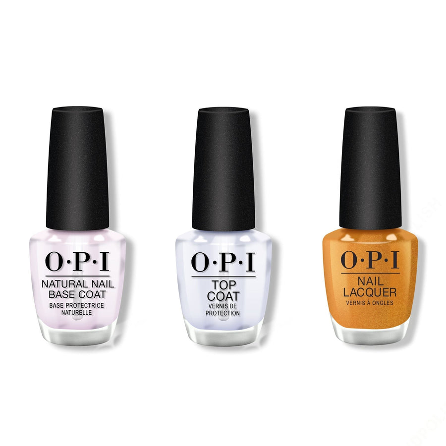 OPI - Nail Lacquer Combo - Base, Top & gLITer
