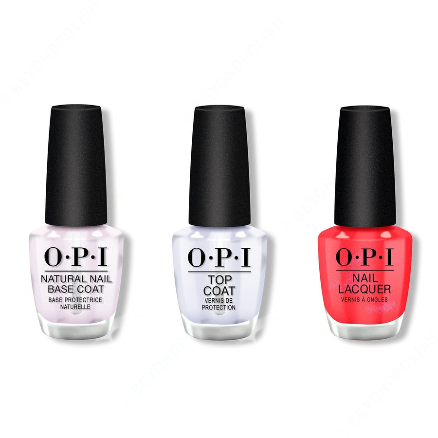 OPI - Nail Lacquer Combo - Base, Top & Heart and Con-soul