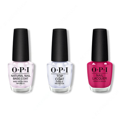 OPI - Nail Lacquer Combo - Base, Top & Hurry-juku Get this Color! 0.5 oz - #NLT83