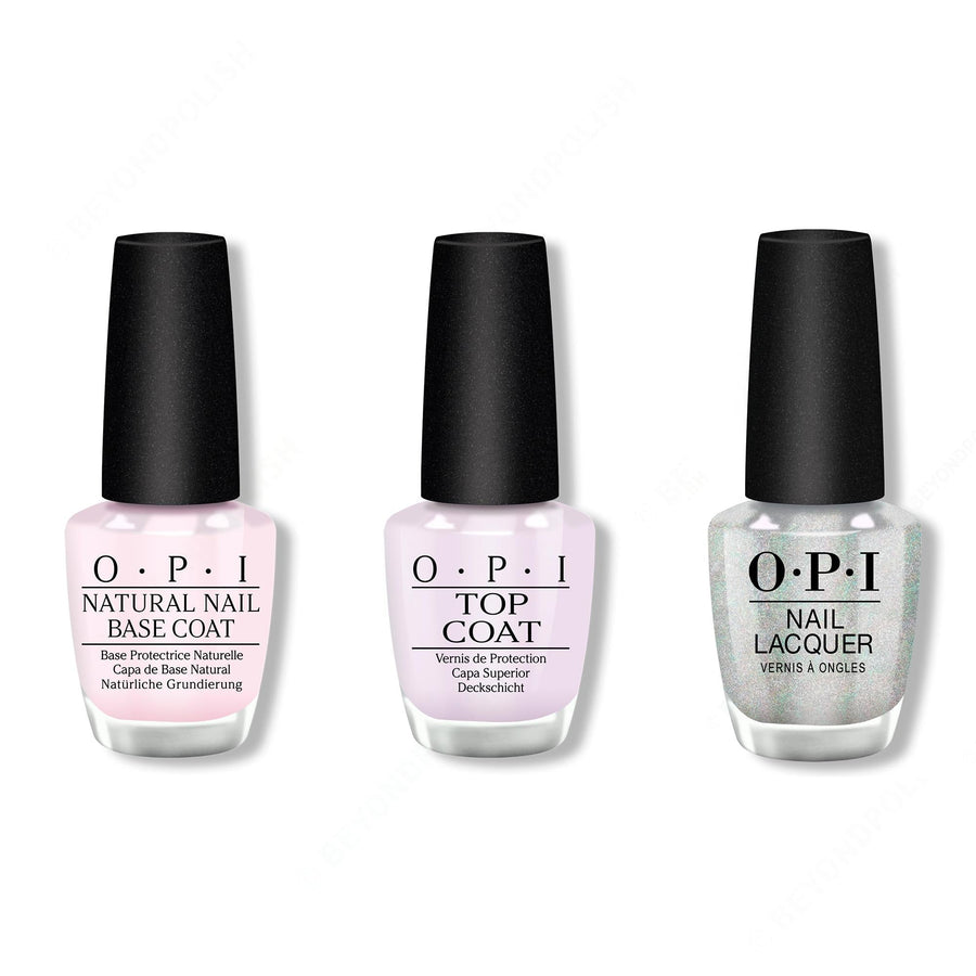 OPI - Nail Lacquer Combo - Base, Top & I Cancer-tainly Shine