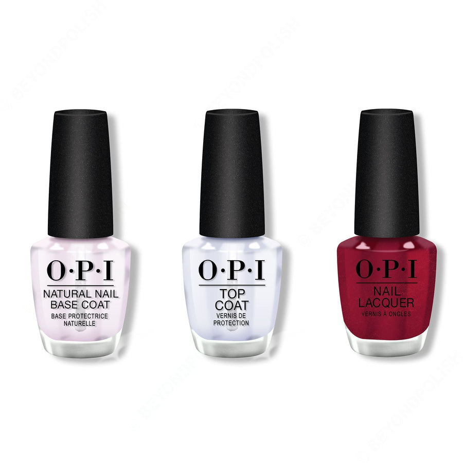 OPI - Nail Lacquer Combo - Base, Top & I’m Really an Actress