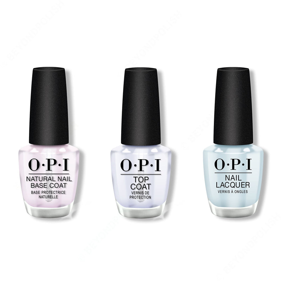 OPI - Nail Lacquer Combo - Base, Top & It's A Boy! 0.5 oz - #NLT75