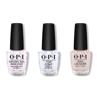 OPI - Nail Lacquer Combo - Base, Top & Lisbon Wants Moor OPI 0.5 oz - #NLL16