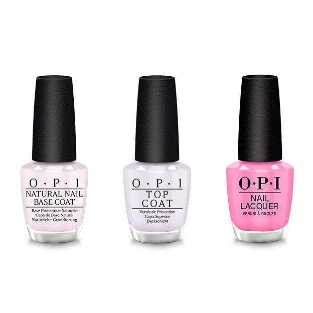 OPI - Nail Lacquer Combo - Base, Top & Makeout-side