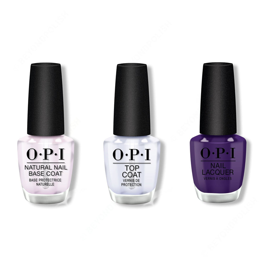 OPI - Nail Lacquer Combo - Base, Top & Mariachi Makes My Day 0.5 oz - #NLM93