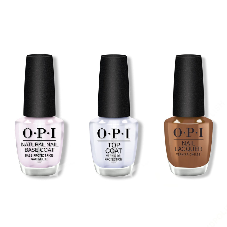 OPI - Nail Lacquer Combo - Base, Top & Material Gworl