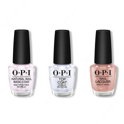 OPI - Nail Lacquer Combo - Base, Top & Metallic Composition